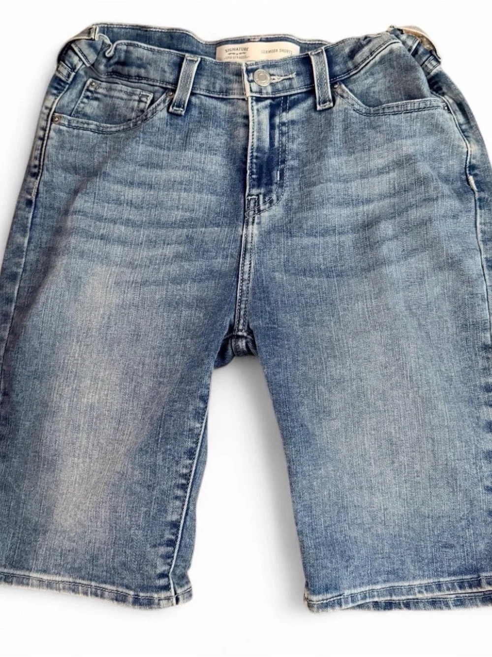 Signature by Levi Strauss Women's Light Blue Denim Shorts